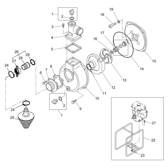 Wacker PG2TA Pump Assembly