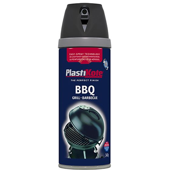 Twist & Spray BBQ Paint Black 400ml by Plasti-kote - 440.0026020.076