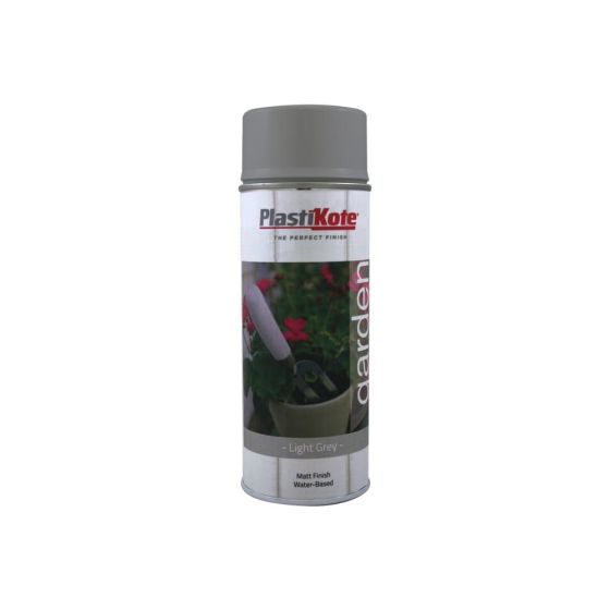 PlastiKote Garden Colours Spray Paint Light Grey 400ml