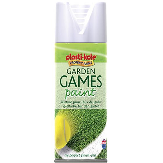 Garden Games Spray Paint White 400ml by Plasti-kote - 440.0004376.076