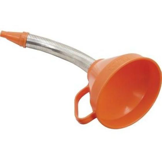 Plastic Funnel with Flexible Spout 6" Diameter