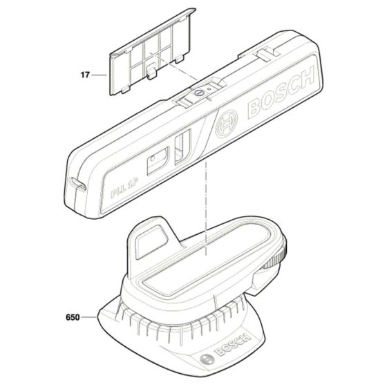 Laser cross level Assembly for Bosch PLL1P