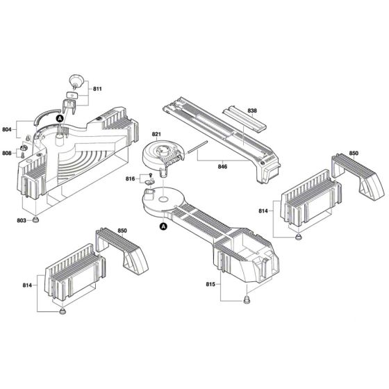 Saw Table Assembly for Bosch  PLS 300