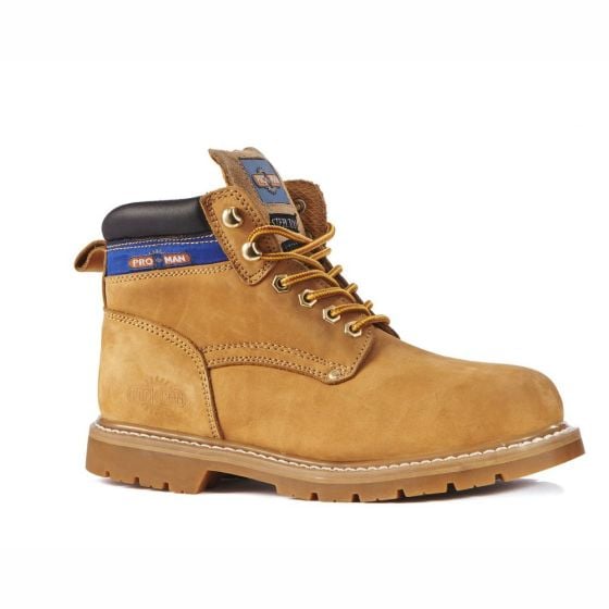 ProMan PM9401C Springfield Goodyear Welted Sole Safety Boot Honey UK 06-12