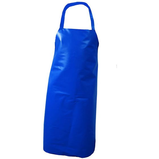 Nyplax Nylon/PVC Apron with Halter Neck and Ties 10 Pack Blue 48" X 36"