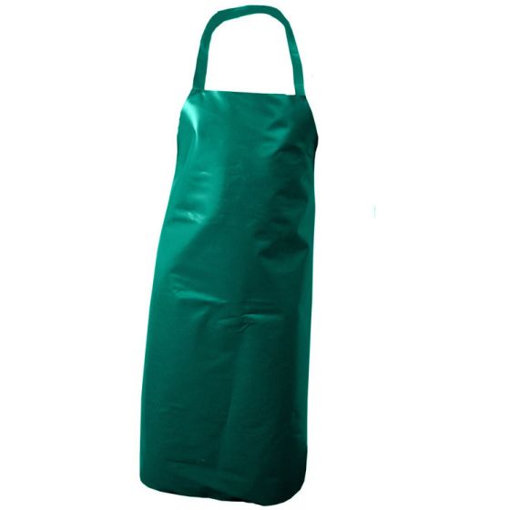 Nyplax Nylon/PVC Apron with Halter Neck and Ties 10 Pack Green 48" X 36"