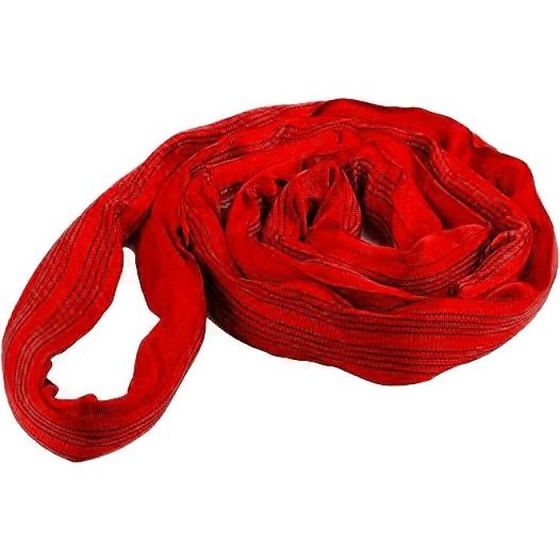 Polyester Roundsling - WLL: 5T (Red) - Manufactured from High Quality, Durable Polyester Fibres