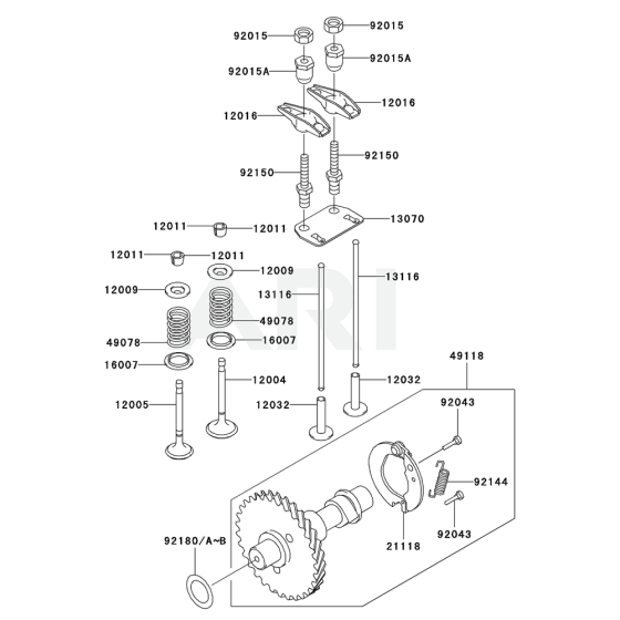 Valve/Camshaft for Kawasaki PP4000