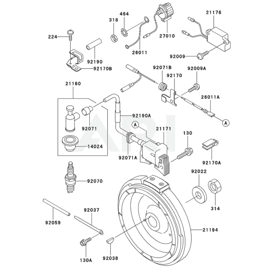 Electric Equipment for Kawasaki PP4000 Generator