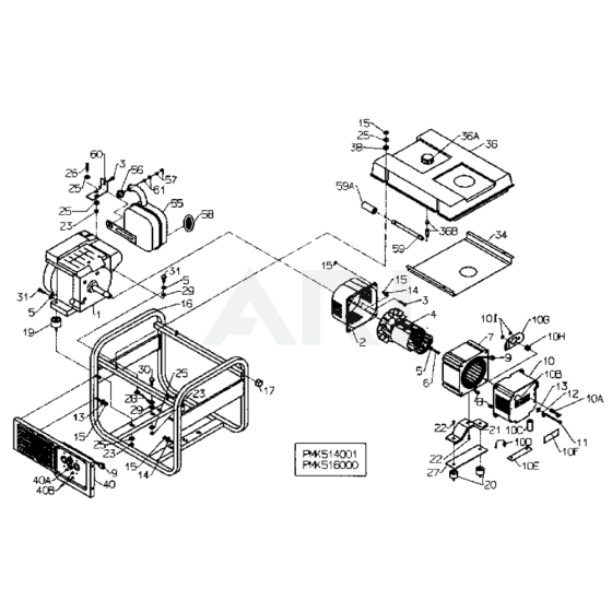 Kawasaki PP4000 Generator