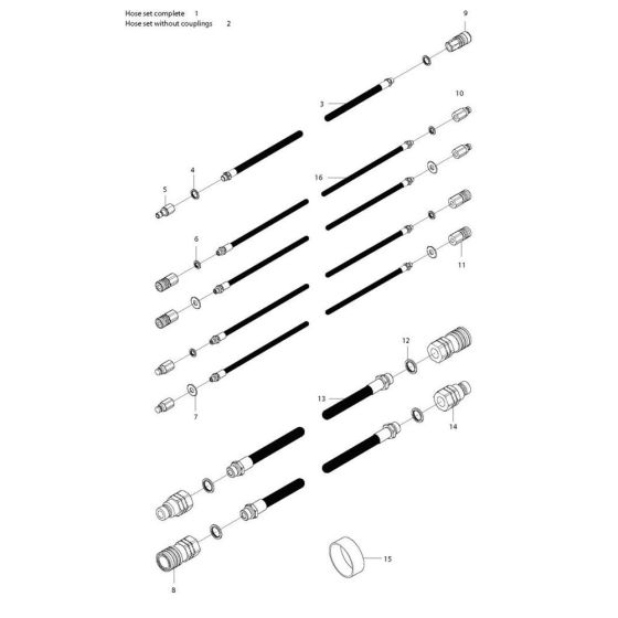 Hose Assembly for Husqvarna