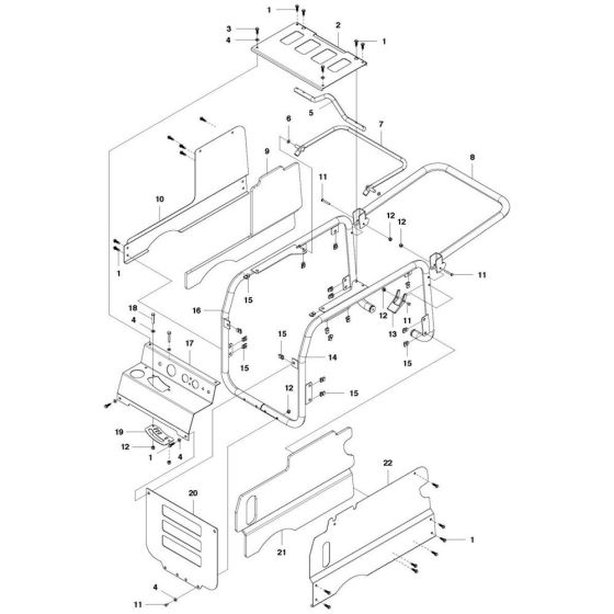 Cover Assembly for Husqvarna PP 518