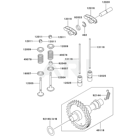 Valve/Camshaft for Kawasaki PP6000