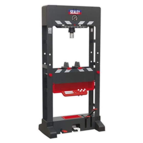 Premier Air/Hydraulic Press 30tonne Floor Type with Sliding Ram and Foot Pedal Sealey Part No. PPF301