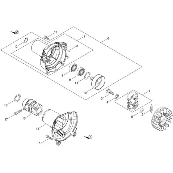 Clutch for ECHO PPT-2620ES