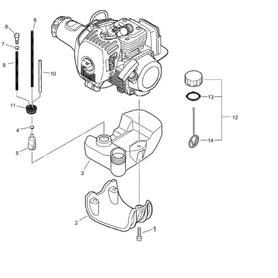 Fuel Tank for ECHO PPT-300ES Pole Pruner