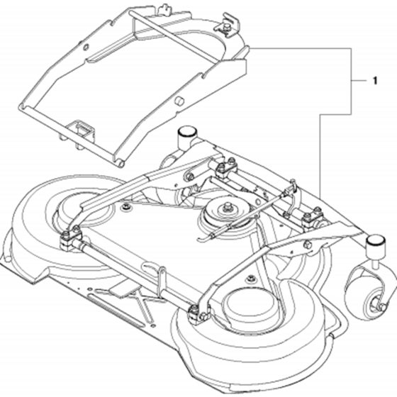 103cm Cutting Deck Assembly-1 for Husqvarna PR17 Riders