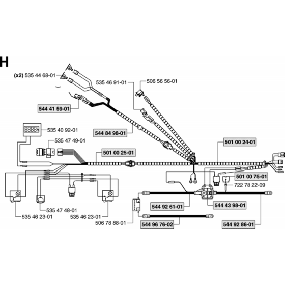 Wiring Harness Assembly for Husqvarna PR18 Riders