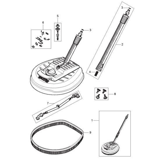Patio Cleaner Assembly