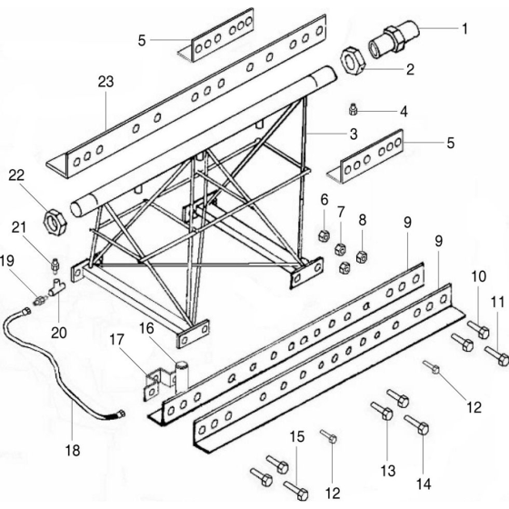 Pneumatic Sections - 2.0ft Assembly for Belle Pro Screed