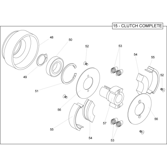 Clutch Assembly (Petrol) for Belle Pro 600X Trowel