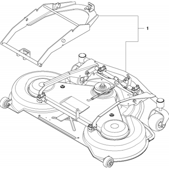 48"/122cm Cutting Deck Assembly-1 for Husqvarna PROFLEX 21 Riders