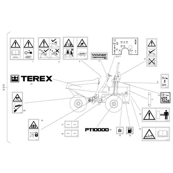 Transfers - ISO for Benford Terex Mecalac PT10000 Dumper