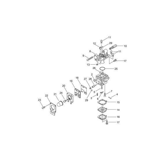 Carburettor for Shindaiwa PT266S