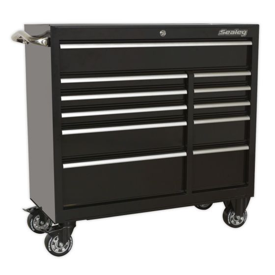 Rollcab 11 Drawer 1055mm Heavy-Duty Black Sealey Part No. PTB105511