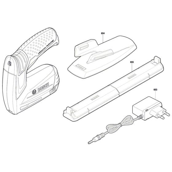 Tacker Assembly for Bosch PTK 3,6 LI