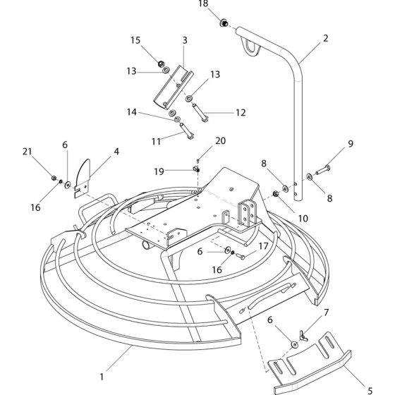 Guard Ring Assembly for Belle PT Range Pro & Pro Tilt Trowel