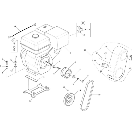 Centrifugal-Drive-Kit for Belle PT Range Pro & Pro Tilt Trowel