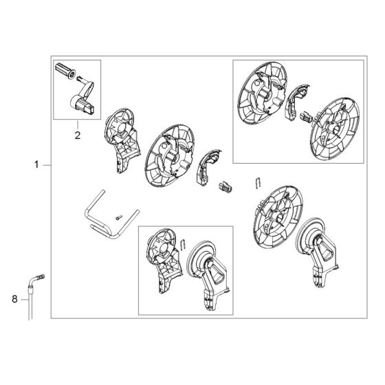 Hose Reel Assembly for PW 360