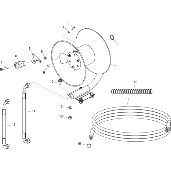 Hose Reel for Belle PWX Range Pressure Washers