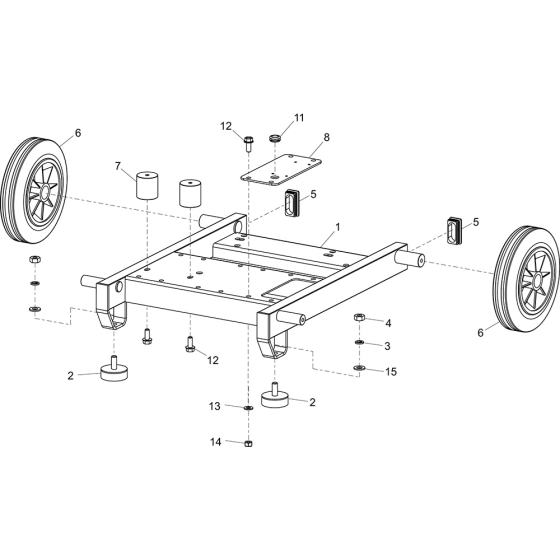 Chassis Assembly (PWX 13/230) for Belle PWX Range Pressure Washers