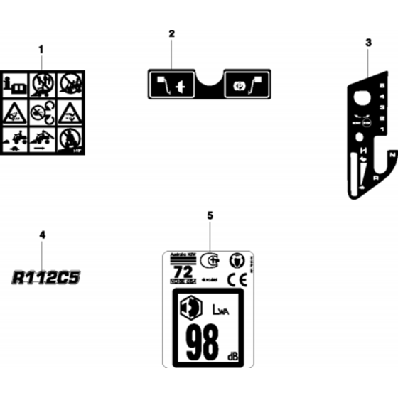 Decals for Husqvarna R112 C5 Riders