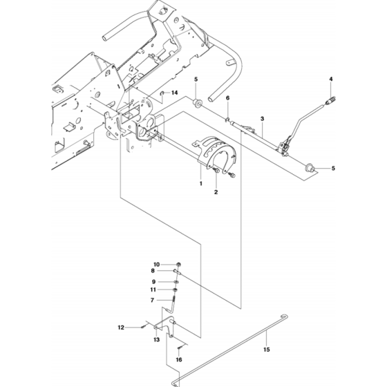 Height Adjustment Assembly for Husqvarna R13 C5 Riders