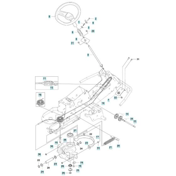 Steering Assembly for R 200iX