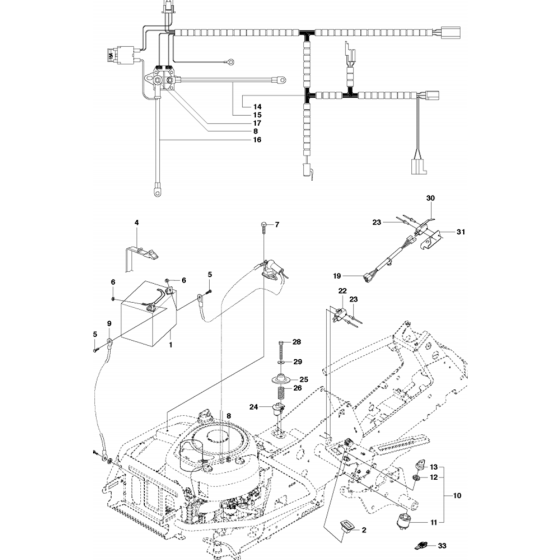 Electrical Assembly for Husqvarna R214 T Riders