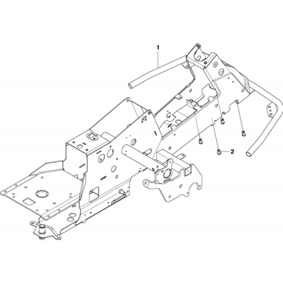 Chassis/Frame Assembly for Husqvarna R214 T AWD Riders