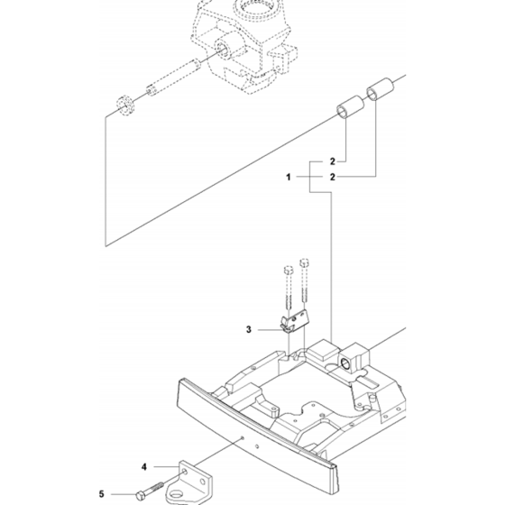 Chassis Rear Assembly-1 for Husqvarna R214 TC Riders