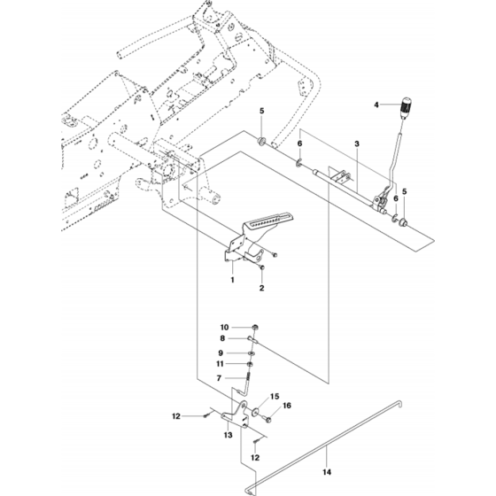 Height Adjustment Assembly for Husqvarna R215 TX Riders