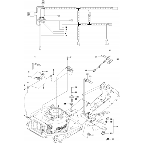 Electrical Assembly for Husqvarna R216 T AWD Riders