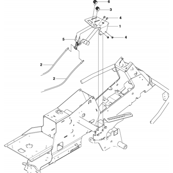 Controls Assembly for Husqvarna R316 T Riders