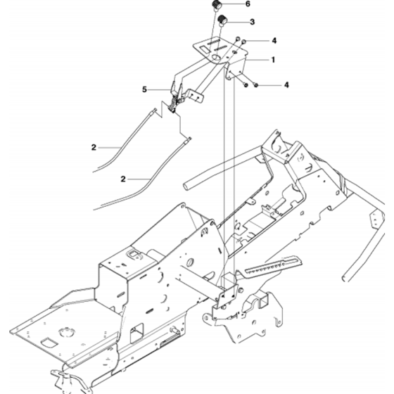 Controls Assembly for Husqvarna R316 Ts AWD Riders