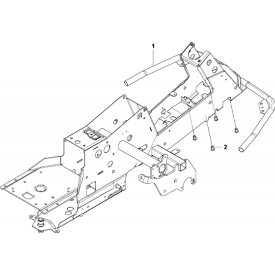 Chassis/Frame Assembly for Husqvarna R316 TsX AWD Riders