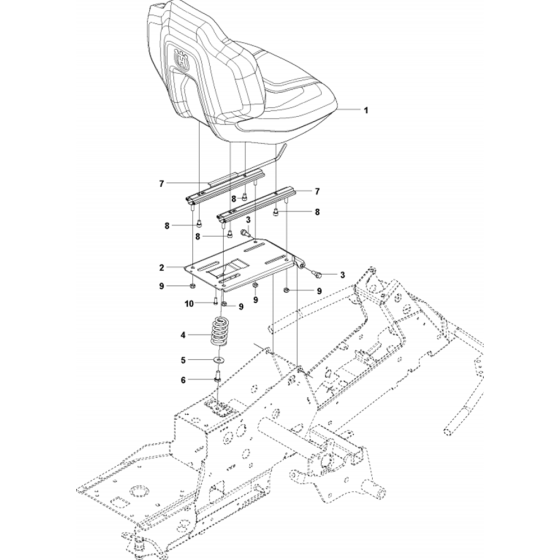 Seat Assembly for Husqvarna R316 TX Riders