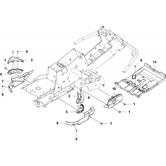 Cover Assembly-3 for Husqvarna R316 TX AWD Riders