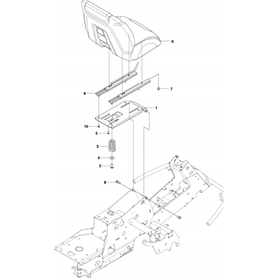 Seat Assembly for Husqvarna R316 TXs AWD Riders