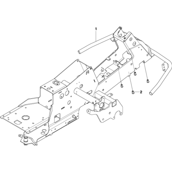 Chassis and Enclosures Assembly for Husqvarna R316 TXs AWD Riders